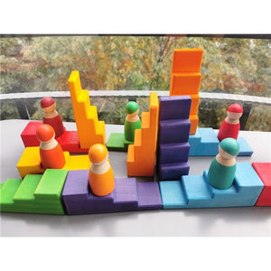 Montessori Wooden Rainbow Stairs