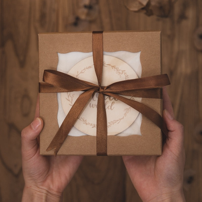 Wooden Baby Milestone Blocks