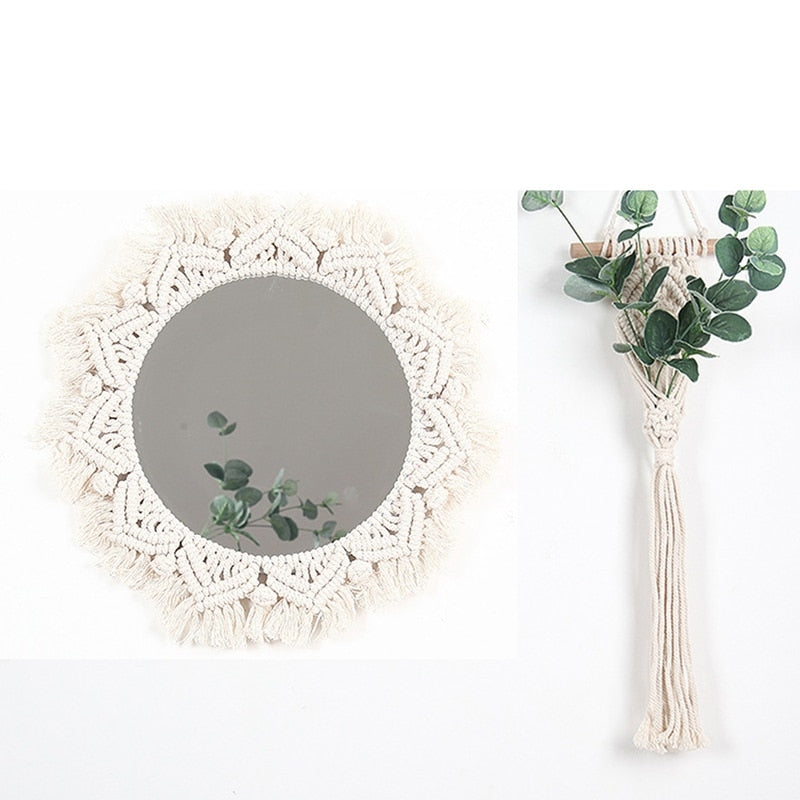 Ava Macrame Mirror