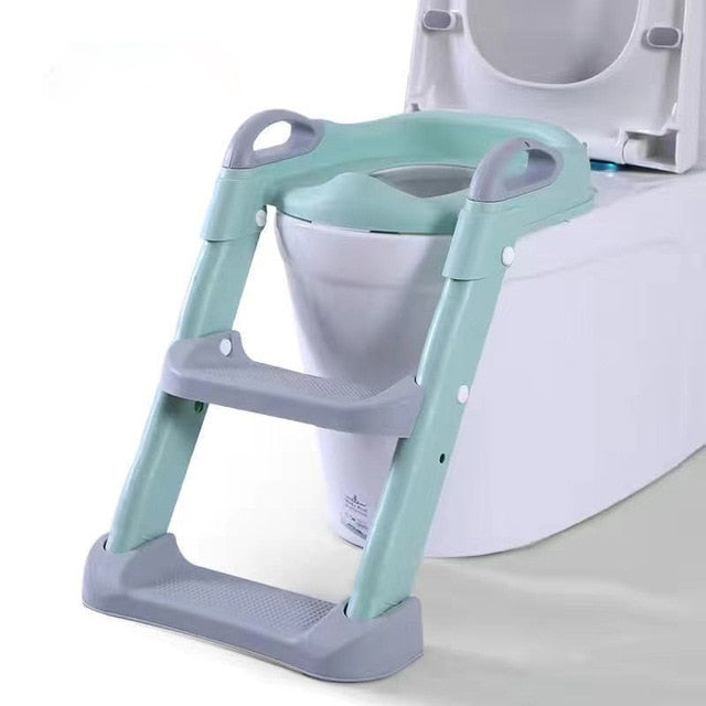 Kid Toilet Seat With Adjustable Ladder