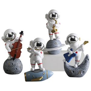 Astronaut Musicians Figurine