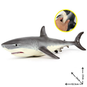 Realistic Great White Shark Toy