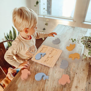 Silicone Animal Teether Puzzle