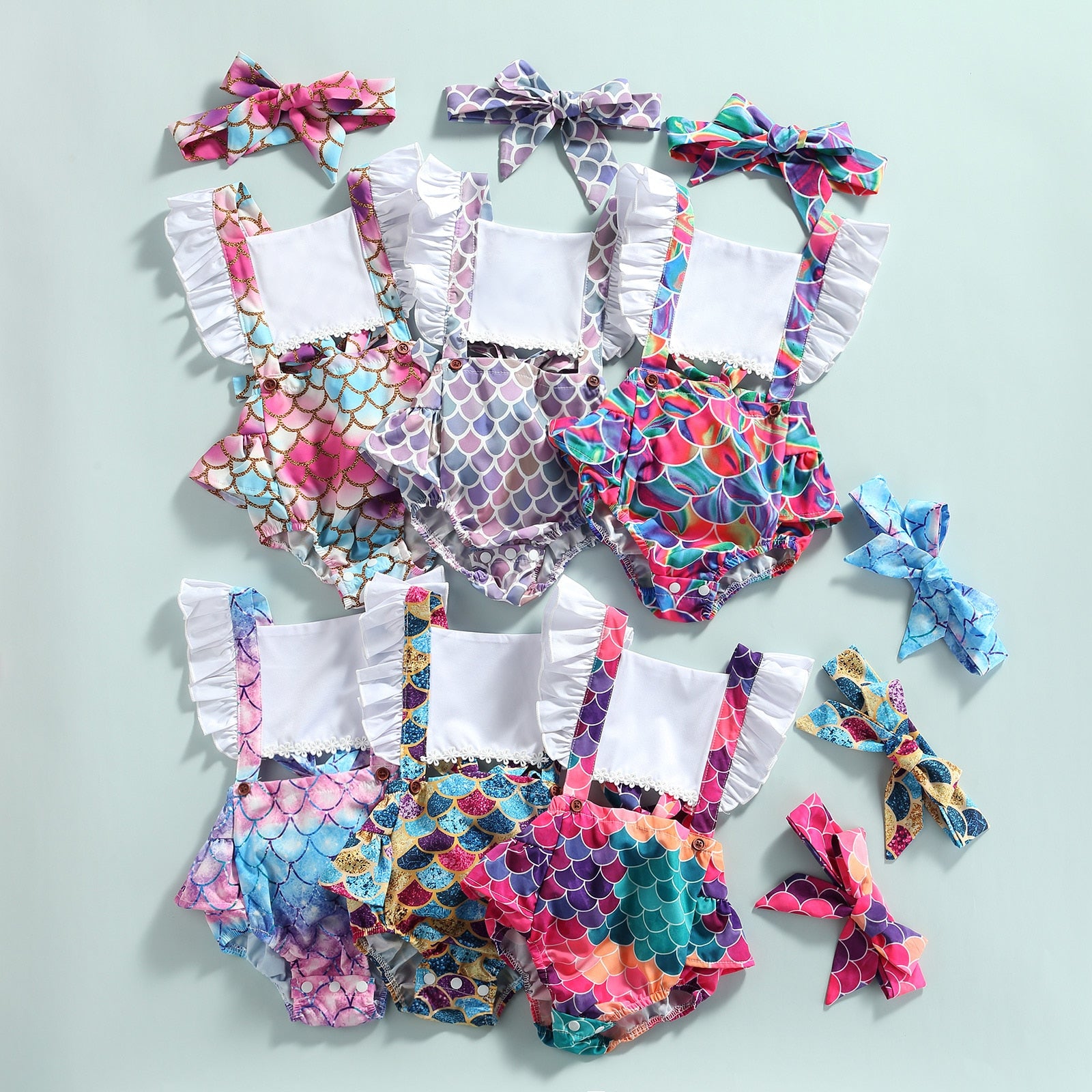 Nettie Mermaid Romper Set