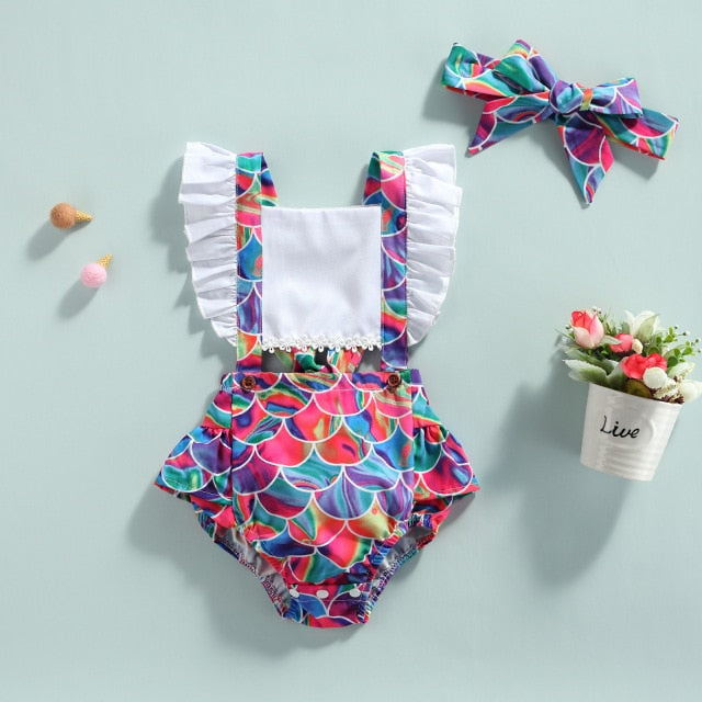 Nettie Mermaid Romper Set
