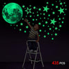 Glowing Moon and Stars Decal