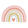 Hearts Rainbow Decal