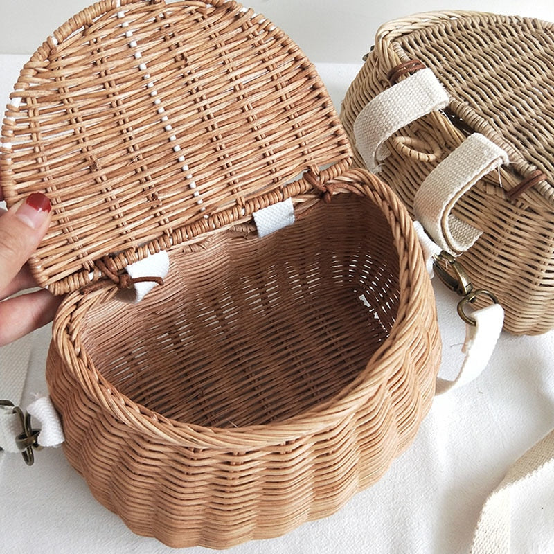 Rattan Basket Bag
