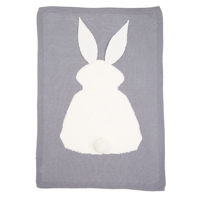 Knitted Bunny Blanket