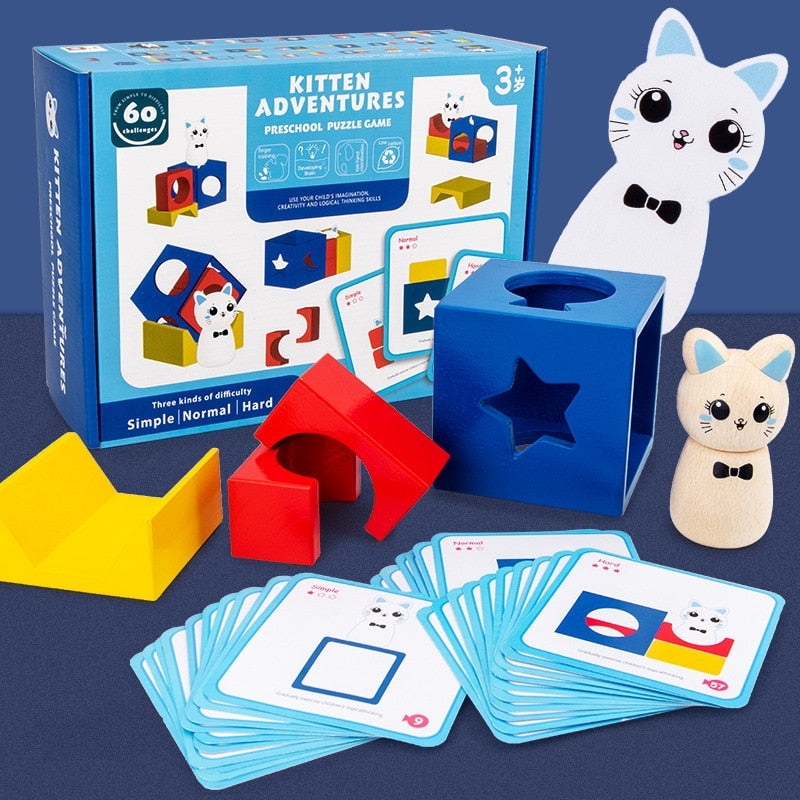 Kitten Adventures Puzzle Game - Mille Kids