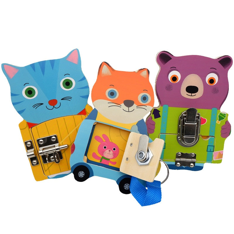 Montessori Animal Lock Toy