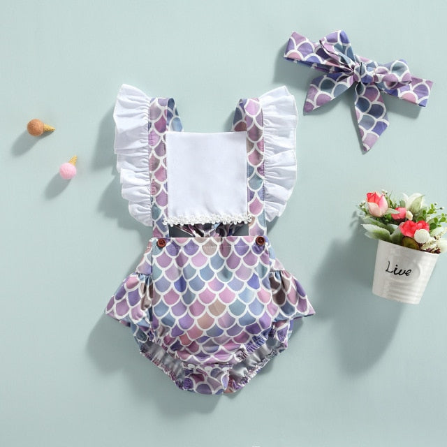 Nettie Mermaid Romper Set