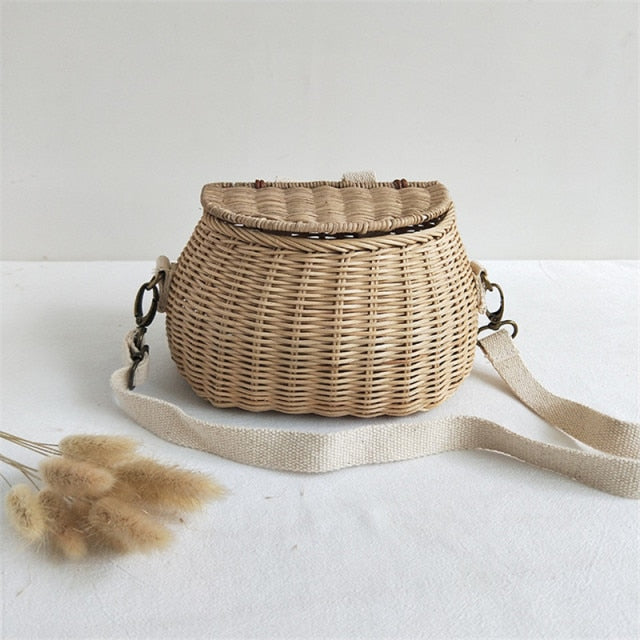 Rattan Basket Bag