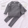 Knitted Cotton Pullover &amp; Pants Set