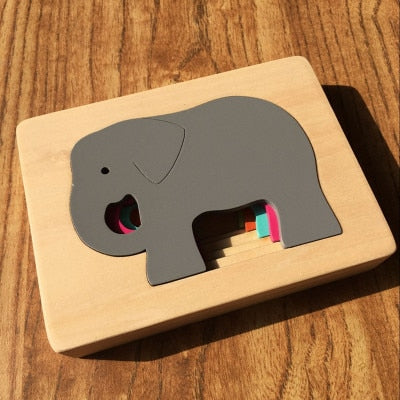 Wooden Animal 3D Puzzle