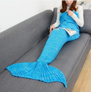 Knitted Mermaid Blanket