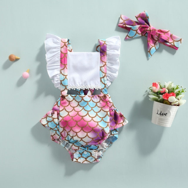 Nettie Mermaid Romper Set