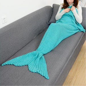 Knitted Mermaid Blanket