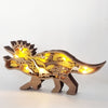 Wooden Layered Dinosaur Decor