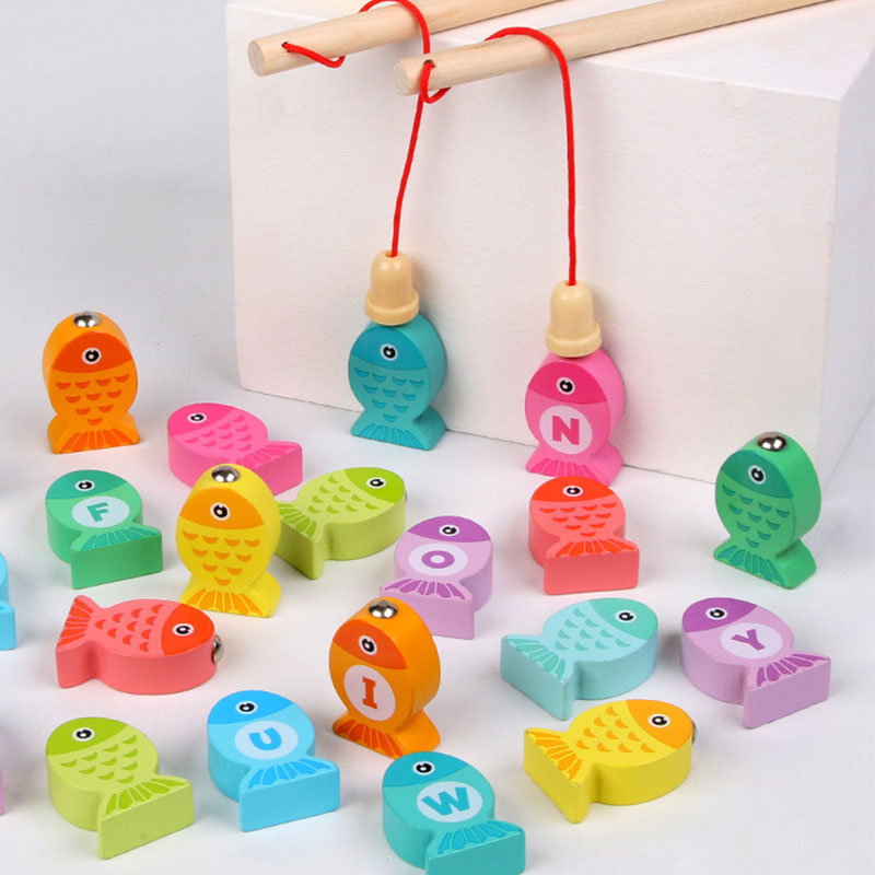 Montessori Wooden Fishing Toy
