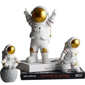 Carefree Astronaut Figurines