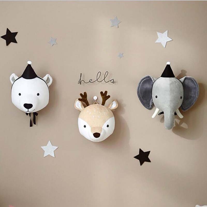 Plush Wall Animals