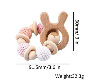 Wooden Rattle Teether