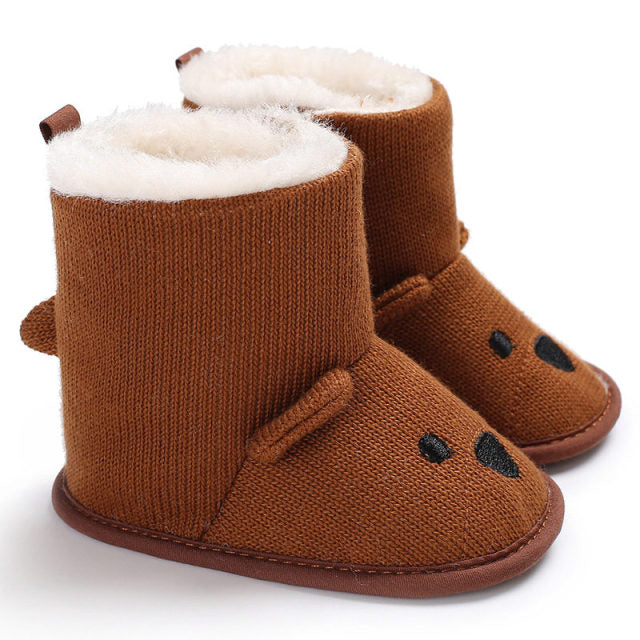 Baby Bear Knitted Boots