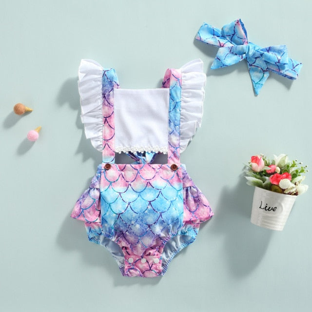 Nettie Mermaid Romper Set