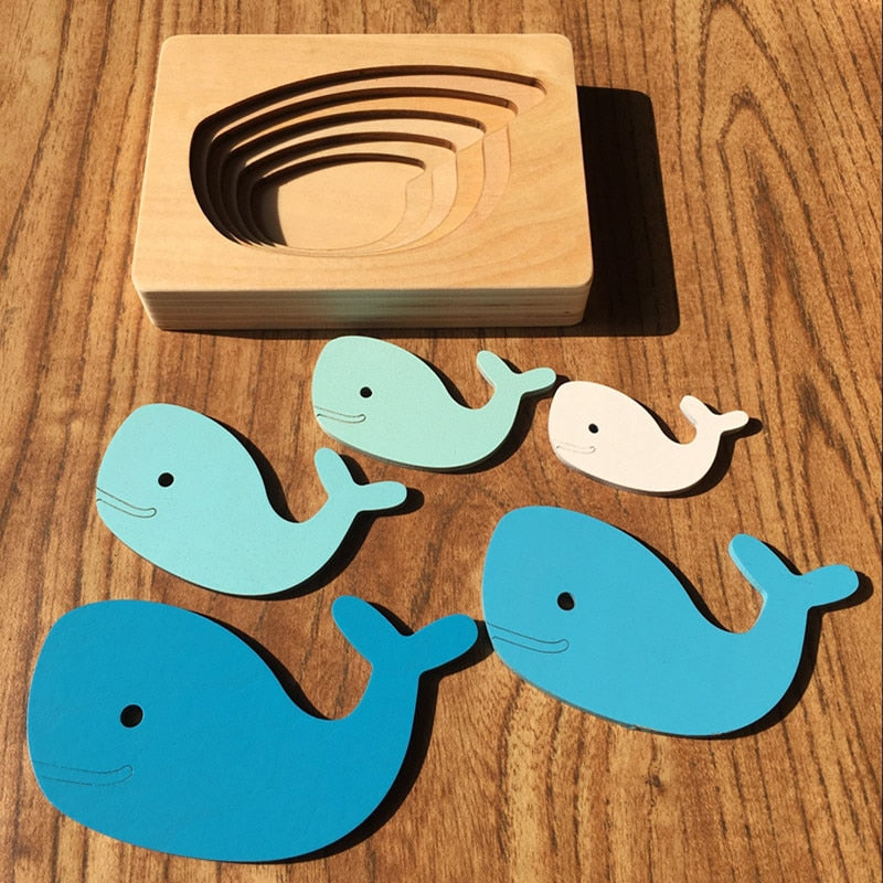 Wooden Animal 3D Puzzle