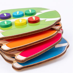 Montessori Colored Button Jacket Game