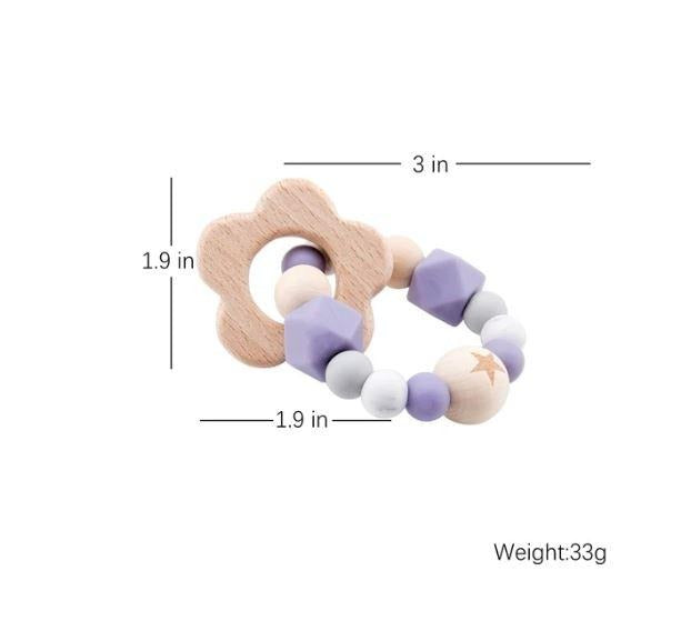 Wooden Rattle Teether