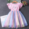 Unicorn Hearts Tulle Dress