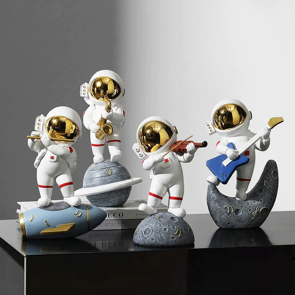 Astronaut Musicians Figurine