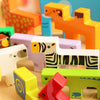 Wooden Animal Tetris Puzzle