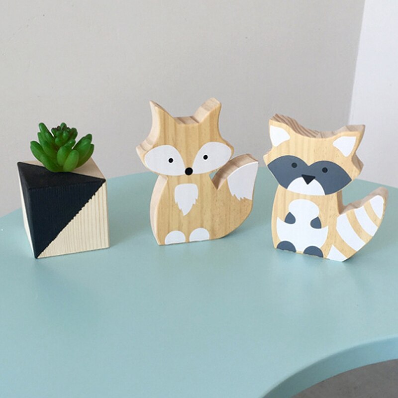 Wooden Baby Fox