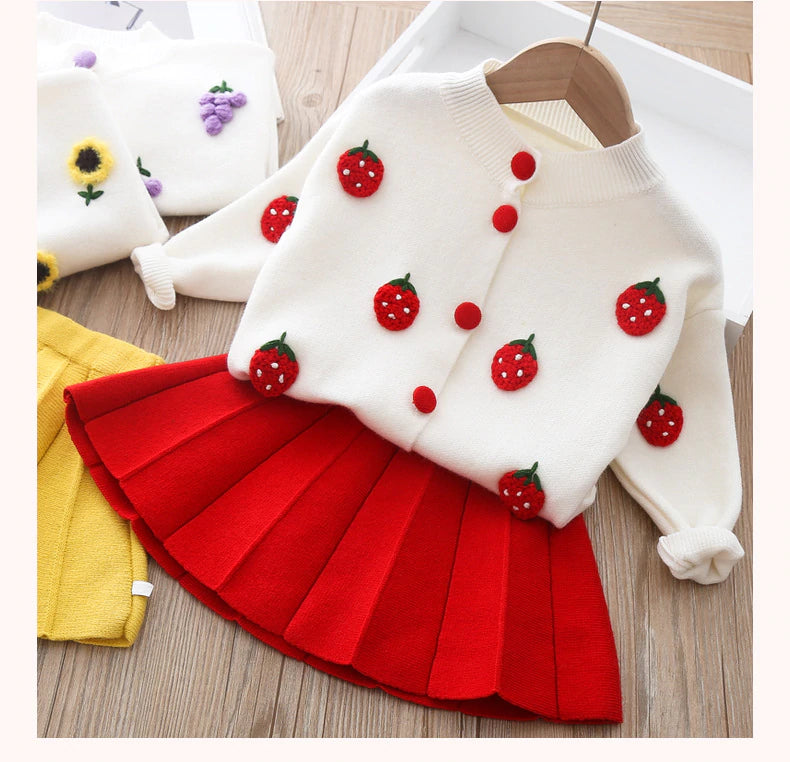 Aster 2pcs Cardigan/Skirt Set