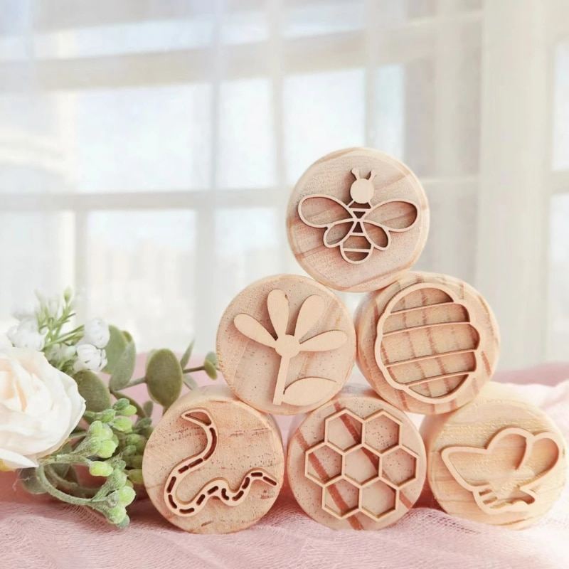 Amery Wooden Play Dough Stamp