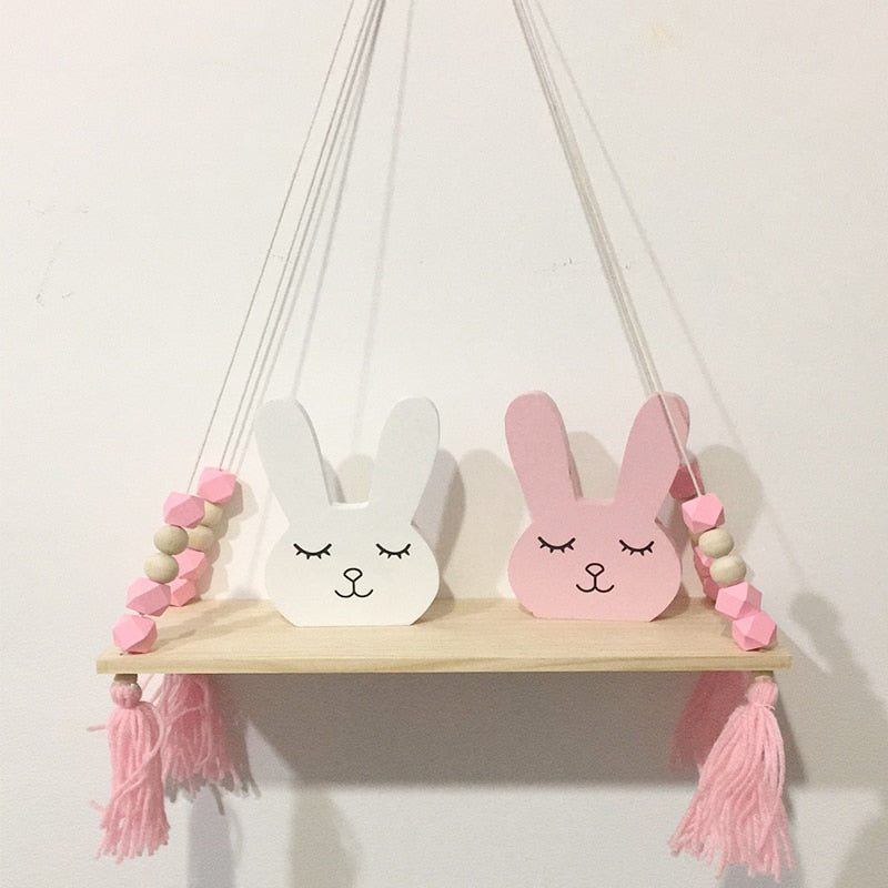 Wooden Dreaming Bunny Decor