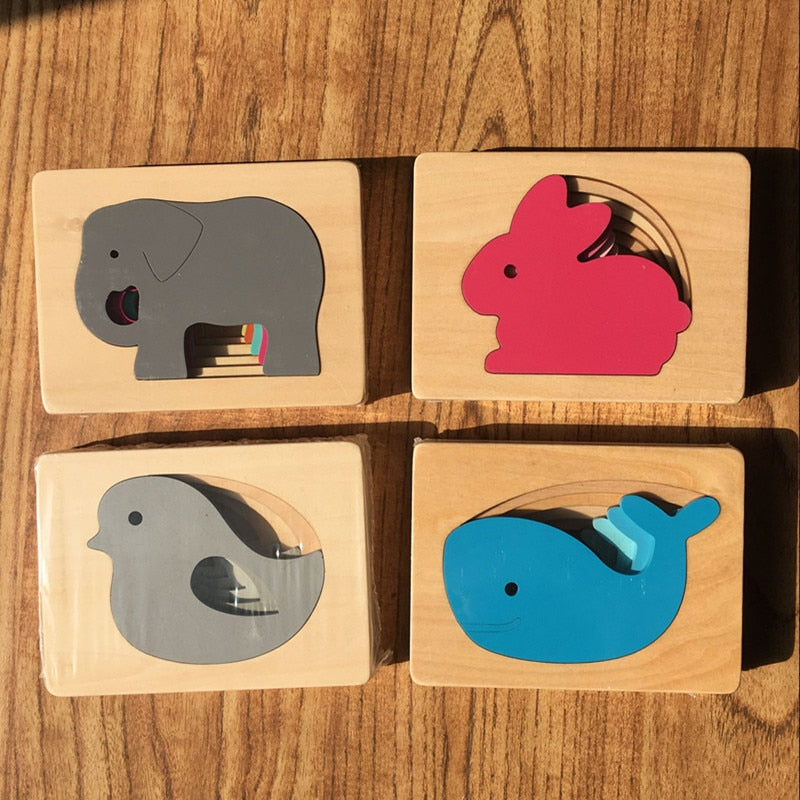 Wooden Animal 3D Puzzle