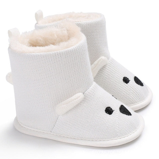 Baby Bear Knitted Boots