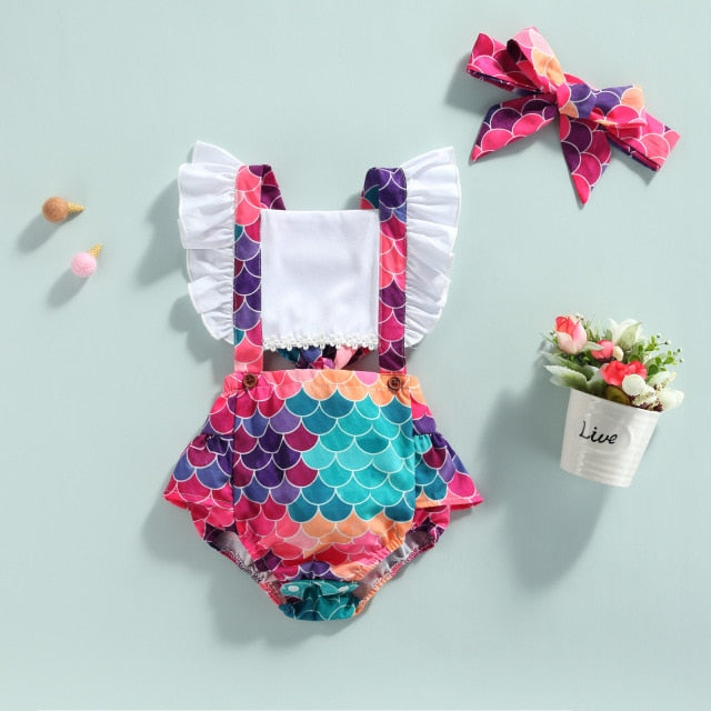 Nettie Mermaid Romper Set