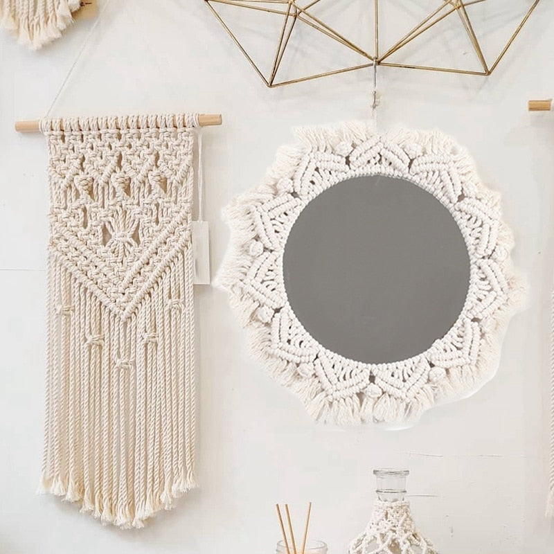 Ava Macrame Mirror