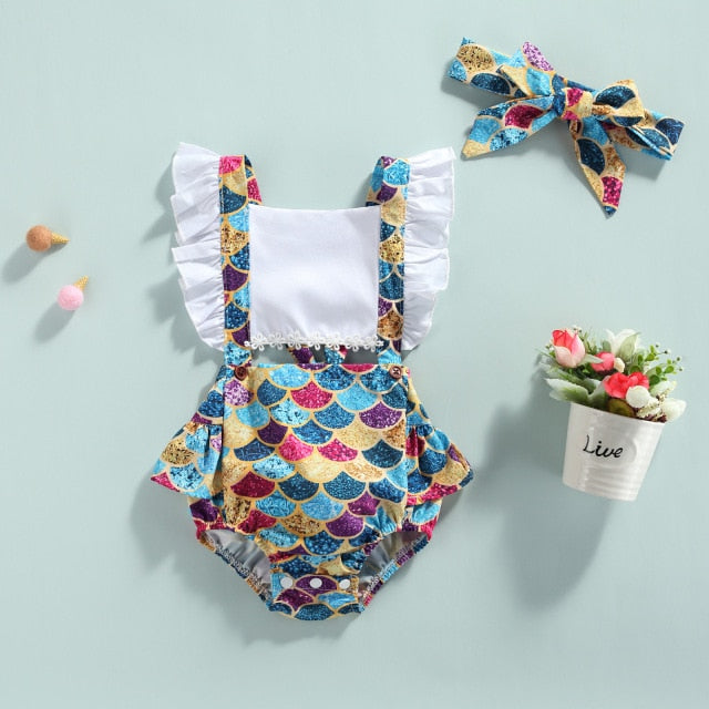 Nettie Mermaid Romper Set