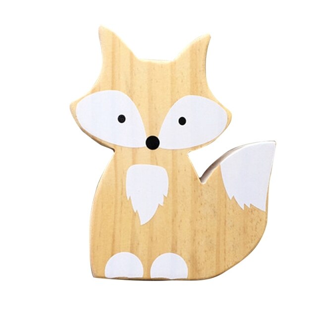Wooden Baby Fox