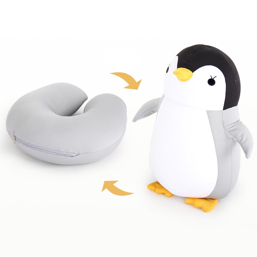 Reversible Penguin Travel Pillow