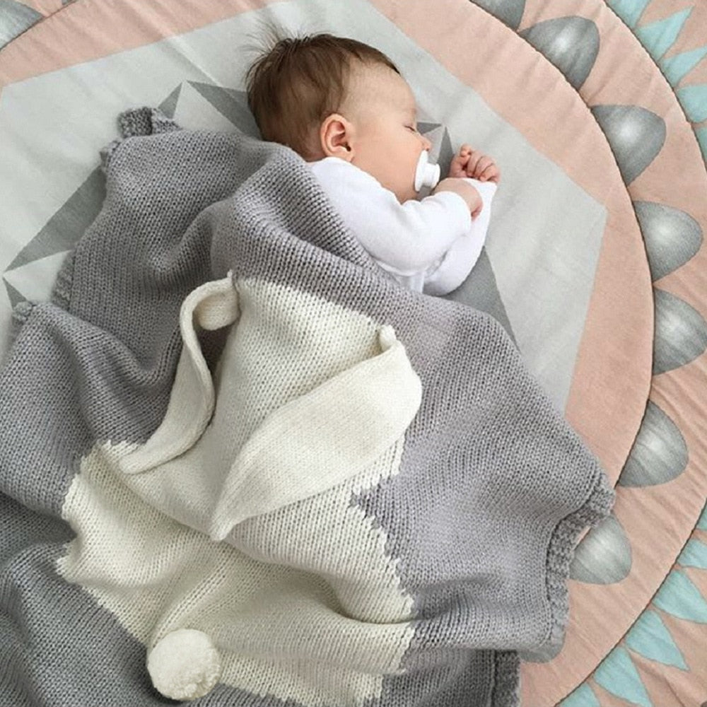 Knitted Bunny Blanket