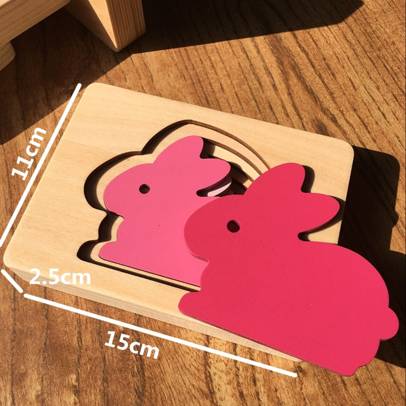 Wooden Animal 3D Puzzle