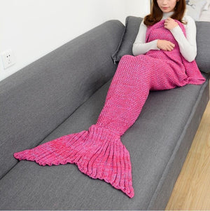 Knitted Mermaid Blanket