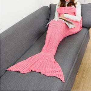 Knitted Mermaid Blanket